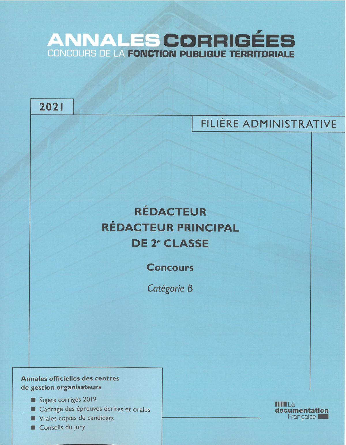 Rédacteur. Rédacteur Principal De 2e Classe 2021. Concours | Vie ...