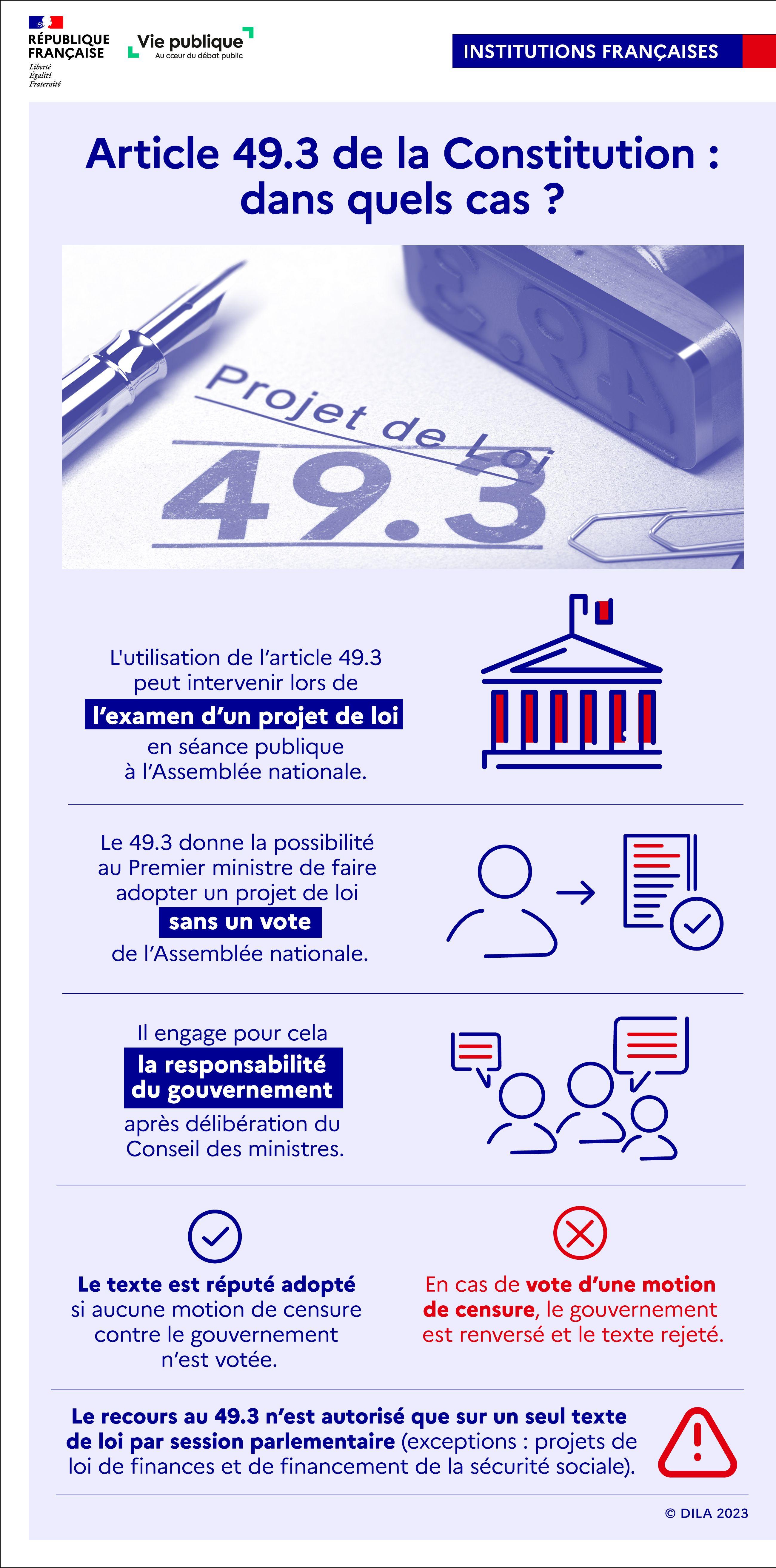 Infographie : Article 49.3 De La Constitution : Dans Quel Cas ? | Vie ...